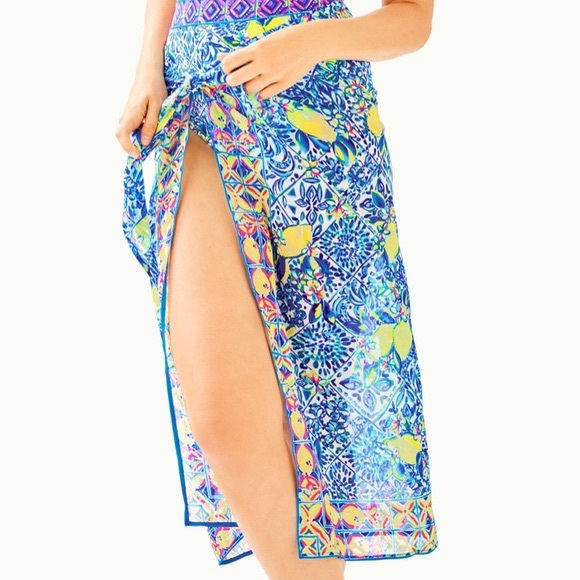 Lilly Pulitzer Zest for Life Swimsuit and Sarong - Picture 3 of 4